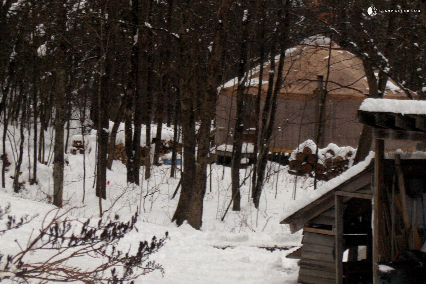 Luxury Camping in Vermont Yurt Rental in Vermont