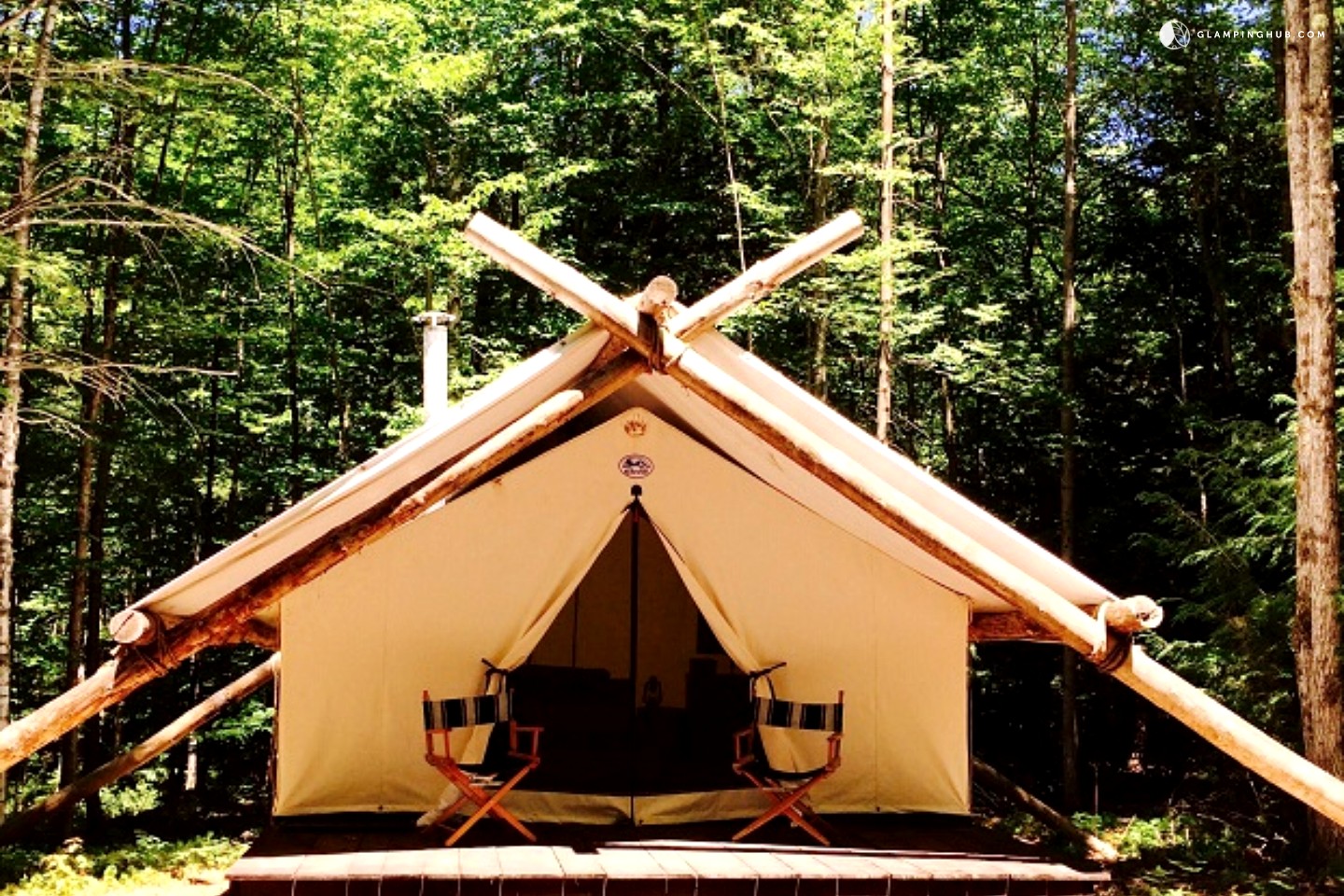 Rustic Luxury Tents in Adirondack Mountains, New York