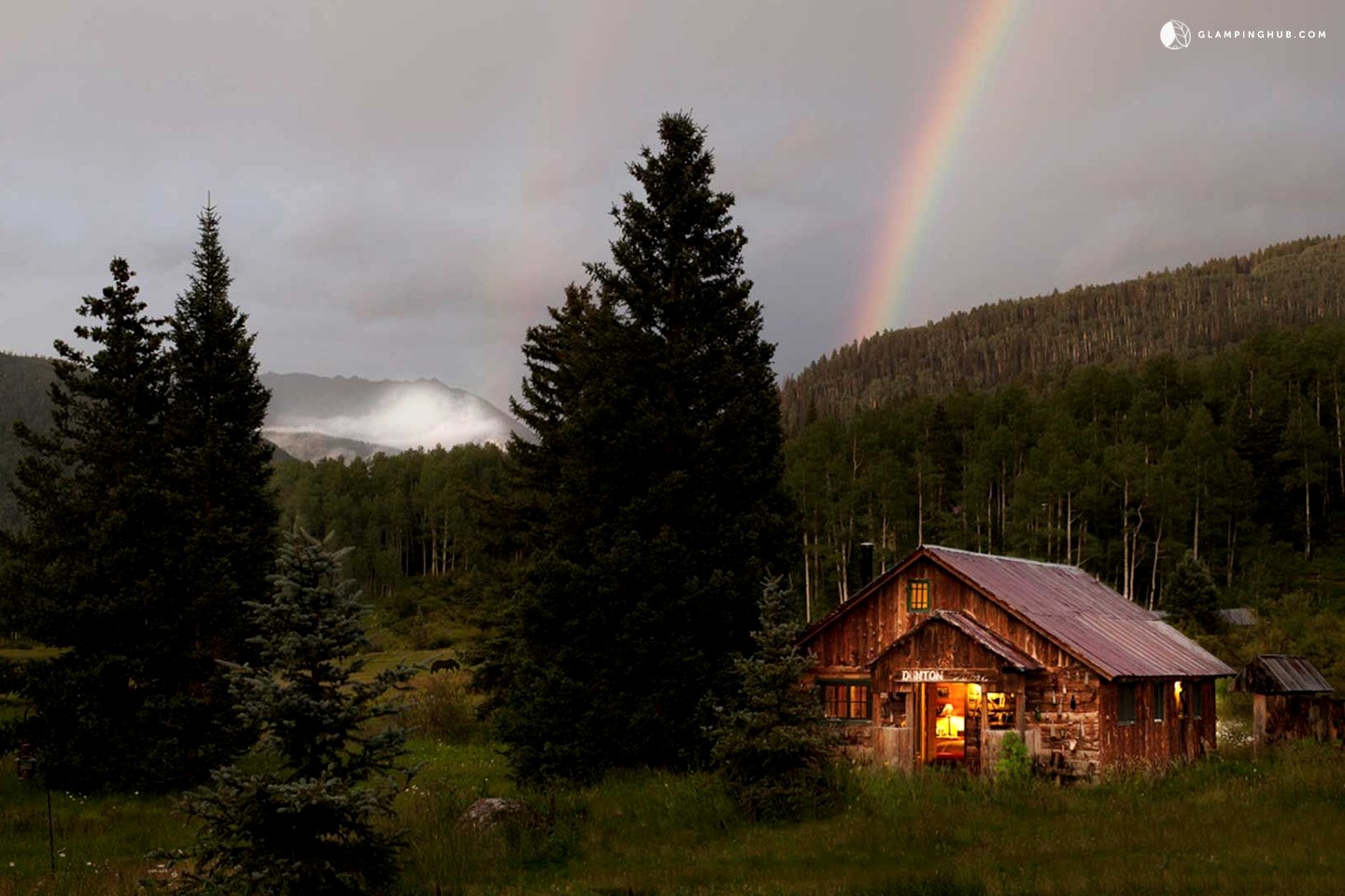 Canvas Tents in Luxury Colorado Rockies resort sophisticated