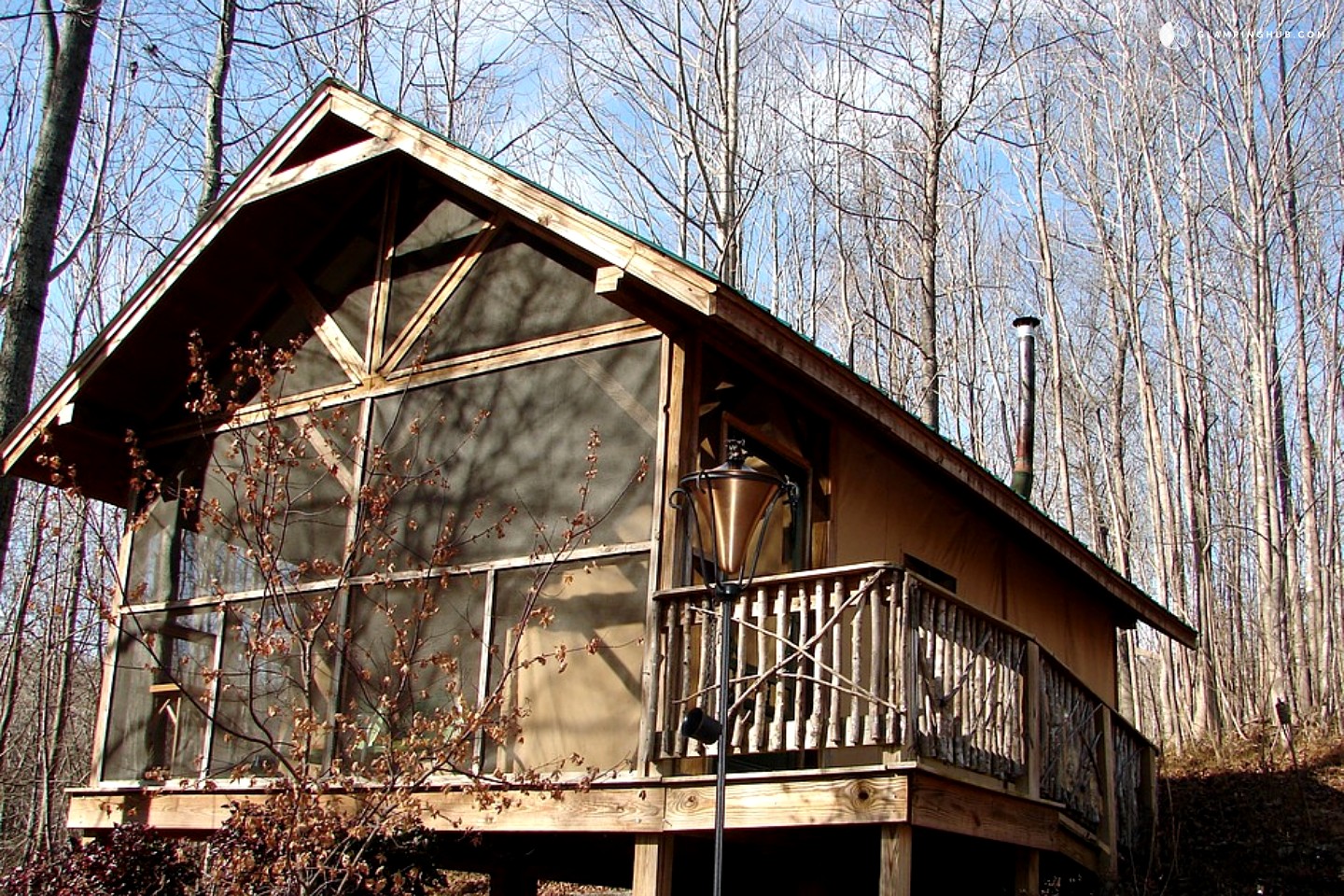 Tented Cabin in the Brushy Mountains Moravian Falls, North Carolina
