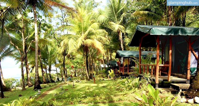 eco-friendly tents Costa Rica | glamping Costa Rica Eco-friendly resort in Costa Rica or Brazil rainforest luxury stay